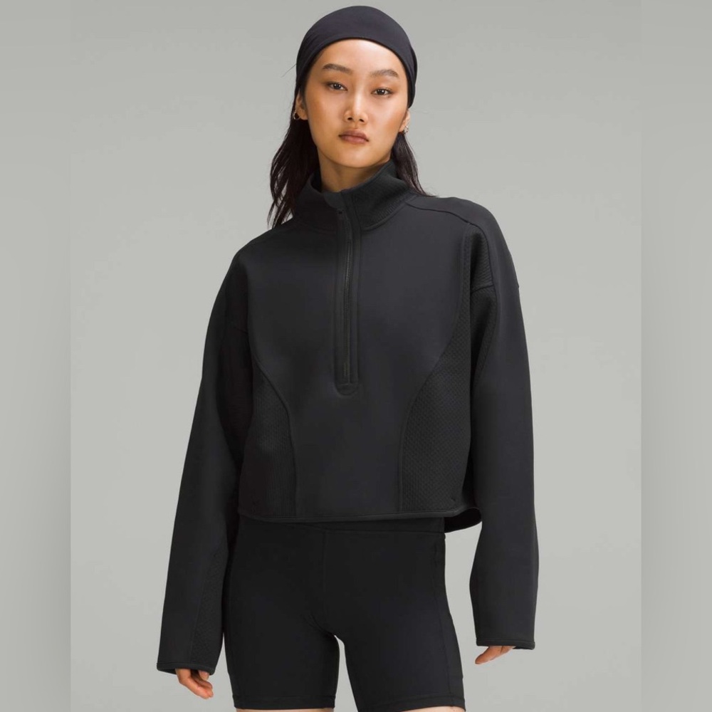 Lululemon Mixed Fabric Half-Zip Pullover- Large- EUC